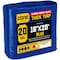Core Tarps Heavy Duty Tarp, 20 ft L x 0.5 mm H x 16 ft W, 20 Mil, Blue, Polyethylene CT-705-16X20 - alternate 1